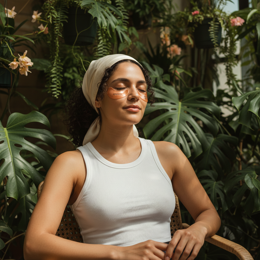 Under-Eye Hydrogel Copper Patches – Marble Linen